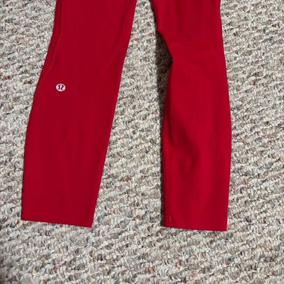Lululemon Fast and Free High-Rise Tight 25” Pockets *Updated Dark Red- Size 2 - Picture 10 of 12